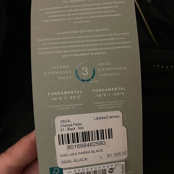 BRAND NEW Canada Goose Chelsea Parka Black - Picture 10 of 15